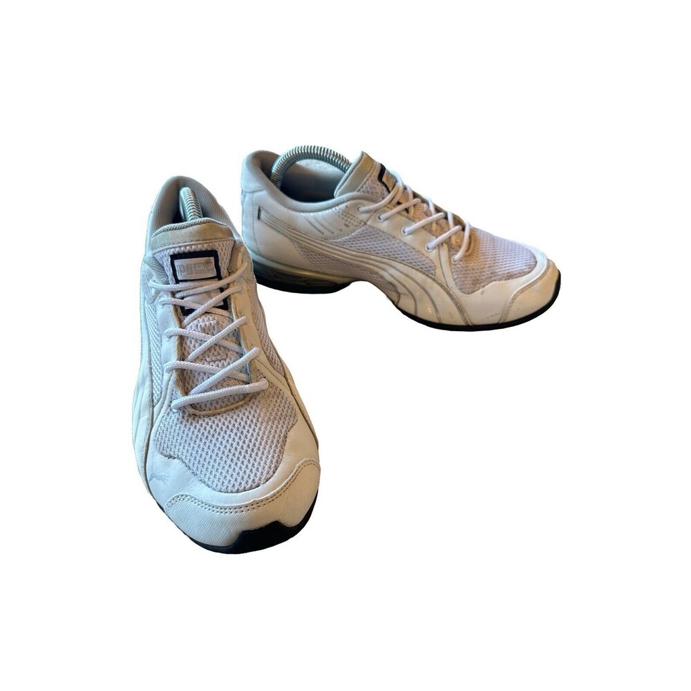 Puma Women's 8.5 Tri Run SL White Mesh 184939 01 Athletic Shoe Sneaker